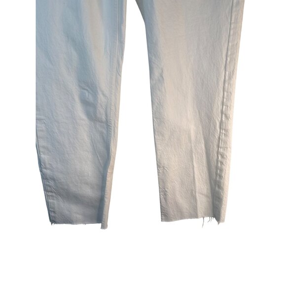 2/$30 ZARA Size 6 White Straight Leg Jeans - Picture 7 of 12